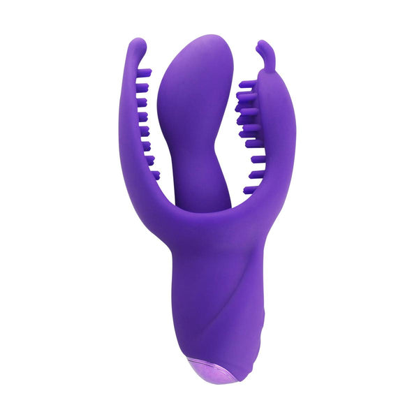 Neojoy G-Punkt Klitoris Stimulator Lila - Doppelte Stimulation - 10 Geschwindigkeiten und Muster Massager - G-Punkt und Klitoris Masturbator - Silikon Vibrator - Sex-Spielzeug für Frauen