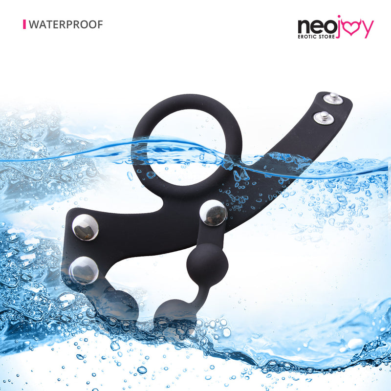 Neojoy Bondage Penisring mit abnehmbaren Perlen - 4 cm video