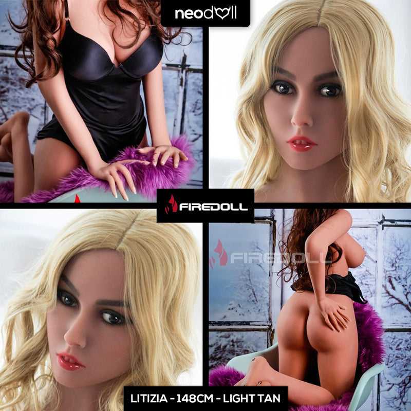 Fire Doll - Litizia - Realistische Sexpuppe - 148cm - Leicht Gebräunt video