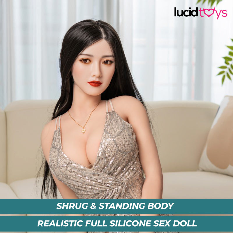 Youqdoll - Mackenzie - Realistische Vollsilikon-Sexpuppe -163cm- Natürlich video