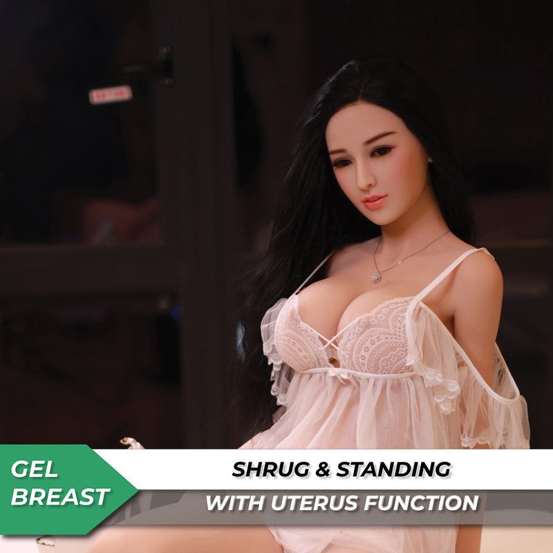 Neodoll Sugar Babe – Serene – Realistische Sexpuppe – Gel-Brüste – Gebärmutter – 157 cm – Silikon (Weiß) video