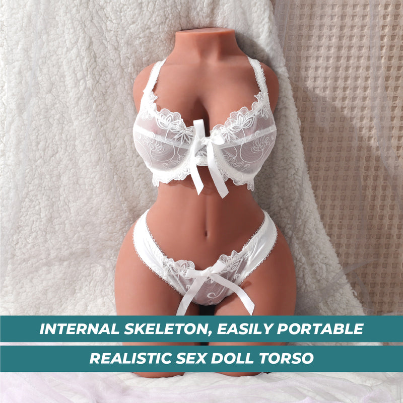 YQ Torso mit Skelett - TPE - 10.8KG - Leicht Gebräunt video