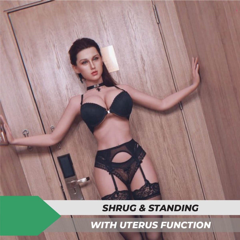 Neodoll Sugar Babe - Ariah - Silikon TPE Hybrid Sexpuppe - Gel Brust - Uterus - 164cm - Implantiertes Haar - Silikonfarbe video