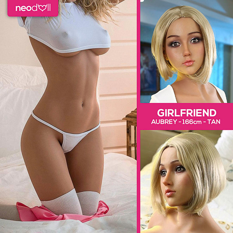 Neodoll Freundin Aubrey - Realistische Sexpuppe Silikon TPE Hybrid - 166cm - Gebräunt video
