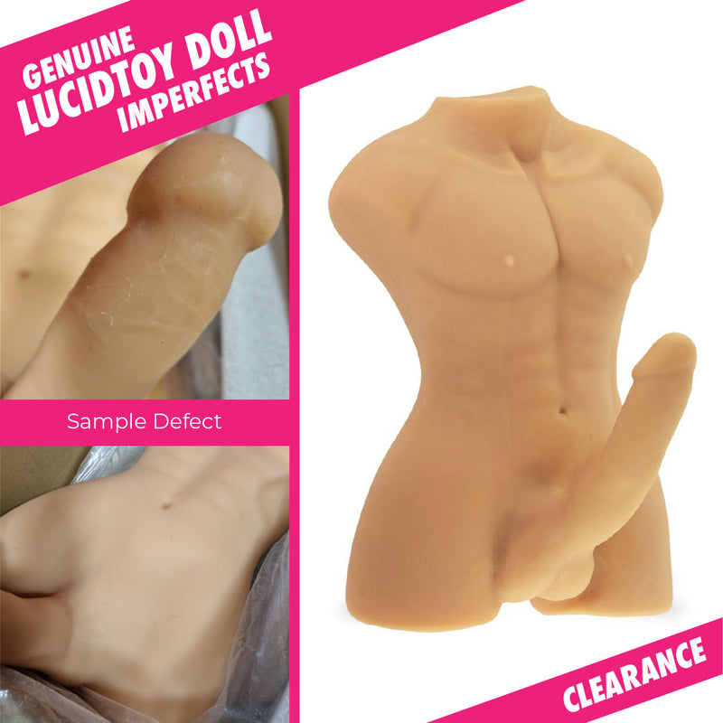 RFRF537 - Cleranace item  - Neojoy Realistischer Dildo Männliche Sexpuppe TPE - Hautfarben 8.9KG video