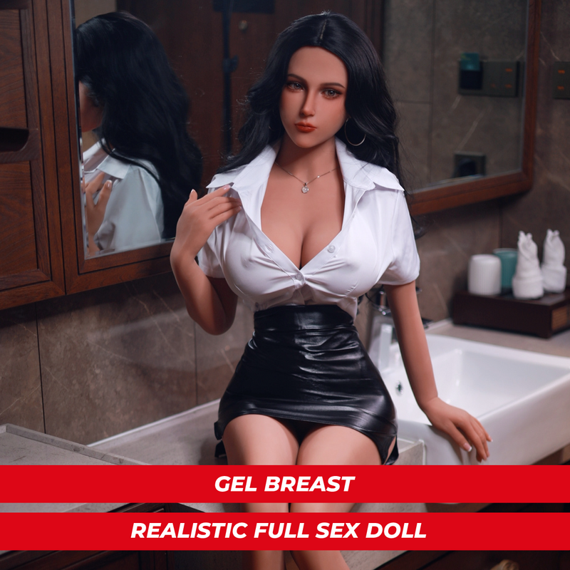 Fire Doll – Carla – Realistische Sexpuppe – 156 cm – Hellbraun – Gel-Brust video