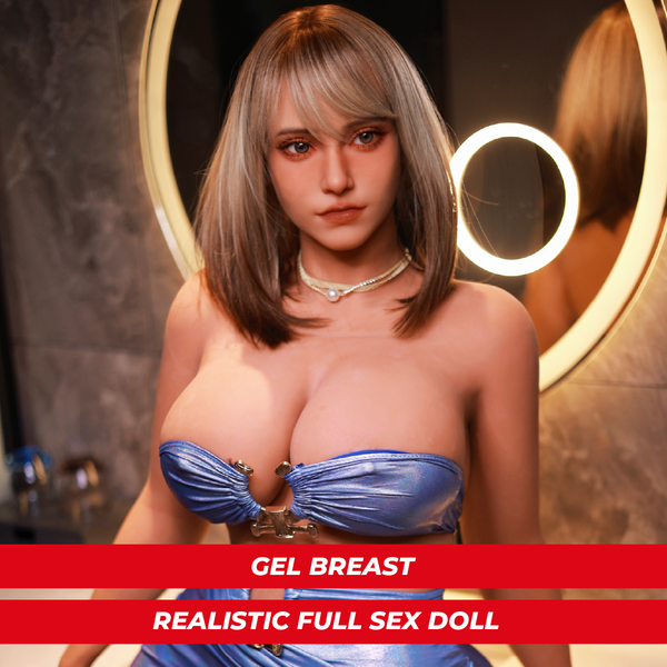 Fire Doll â Madalynn â Realistische Sexpuppe â 163 cm â Hellbraun â Gel-Brust