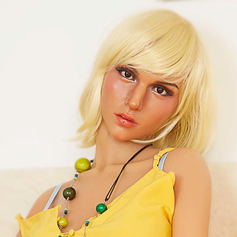 SoulMate Dolls - Silikon-Sexpuppenkopf - Hellbraun video