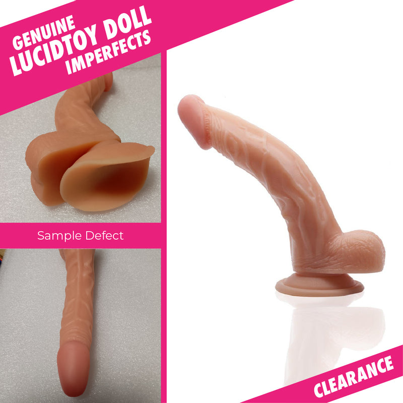 RF665 - Restposten - Neojoy - Lebensechter, superechter, gebogener PVC-Dildo - 7,5 Zoll video