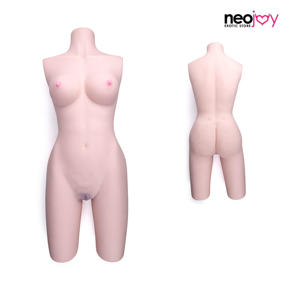 Neojoy - Großer Halbkörper-Sex-Torso mit flexiblem Skelett - Japenise White - 21.5 kg