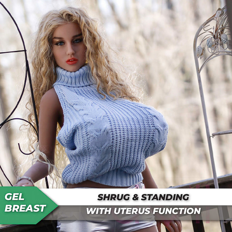 Neodoll Sugar Babe - Dallas - Realistische Sexpuppe - Gel-Brust - Uterus - 168cm - Weizenfarben video