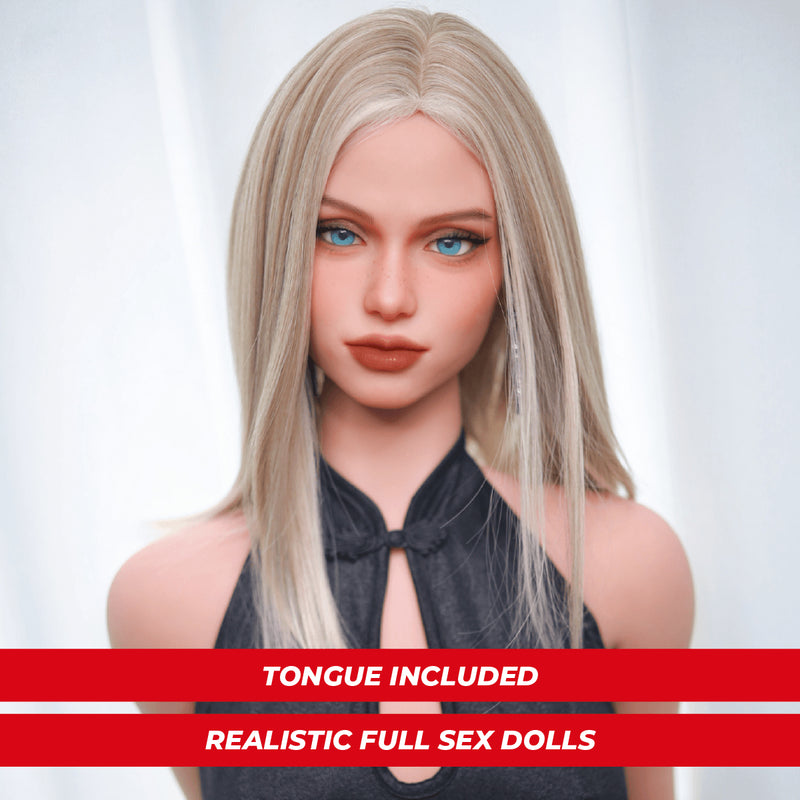 Fire Doll - Makena - Realistische Sex-Puppe - 160 cm - Hellbraun - Gelbrüste - Beweglicher Kiefer video