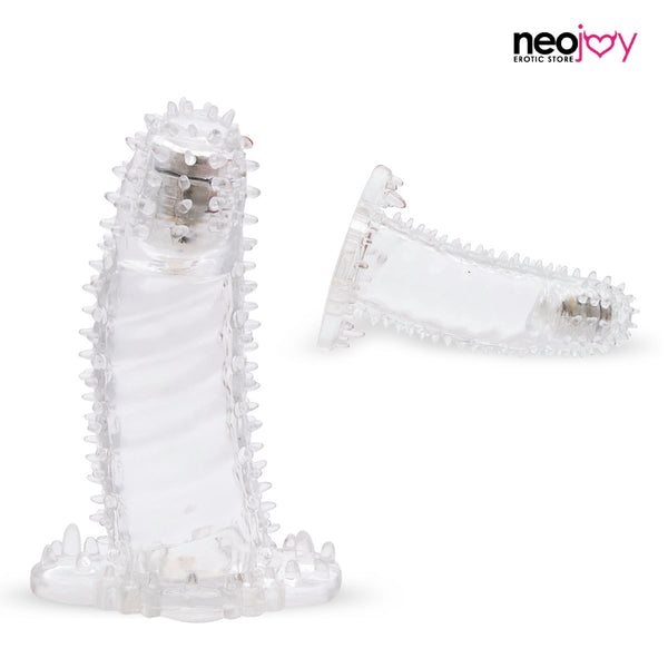 Nejoy Tickle Bullet Sleeve Stimulierender Cock Enhancer mit Kitzler der Kitzler und G-Spot Bullet - Ausdauer, die Paar-Sex-Spielzeug verbessert