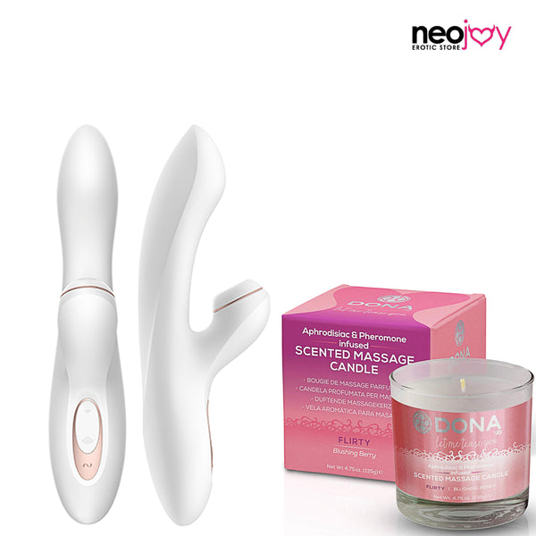 Satisfyer Pro G-Spot Rabbit + Flirty Candle