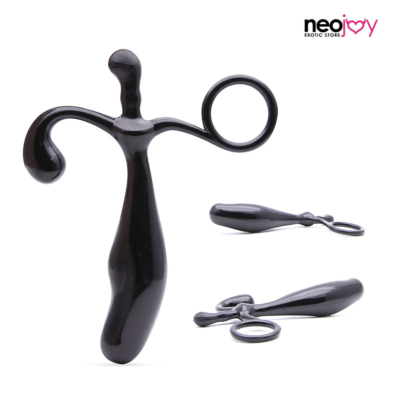 Neojoy TPE Prostatamassager - 13,5 cm - Schwarz video