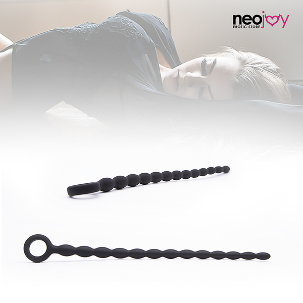 Neojoy Silikon-Anal-Prober -P-Punkt-Massagegerät - Medium-Schwarz