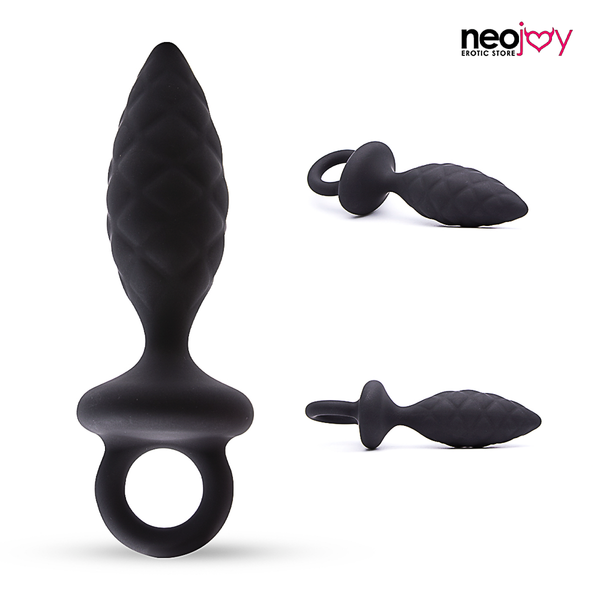 Neojoy Silikon Anal Plug mit Schlaufe (groß)