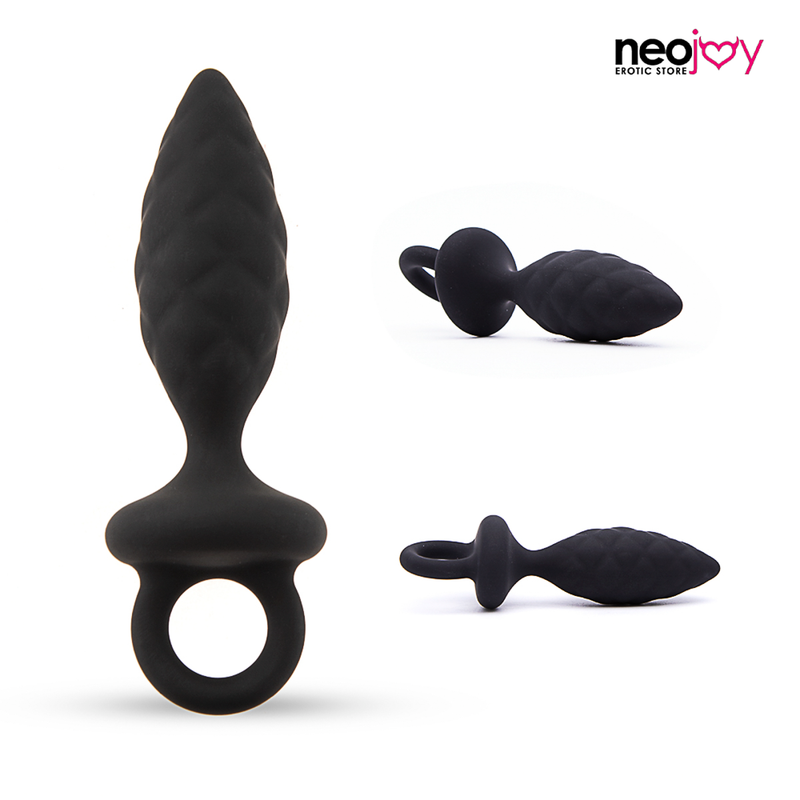 Neojoy Silikon Anal Plug mit Schlaufe (klein) video