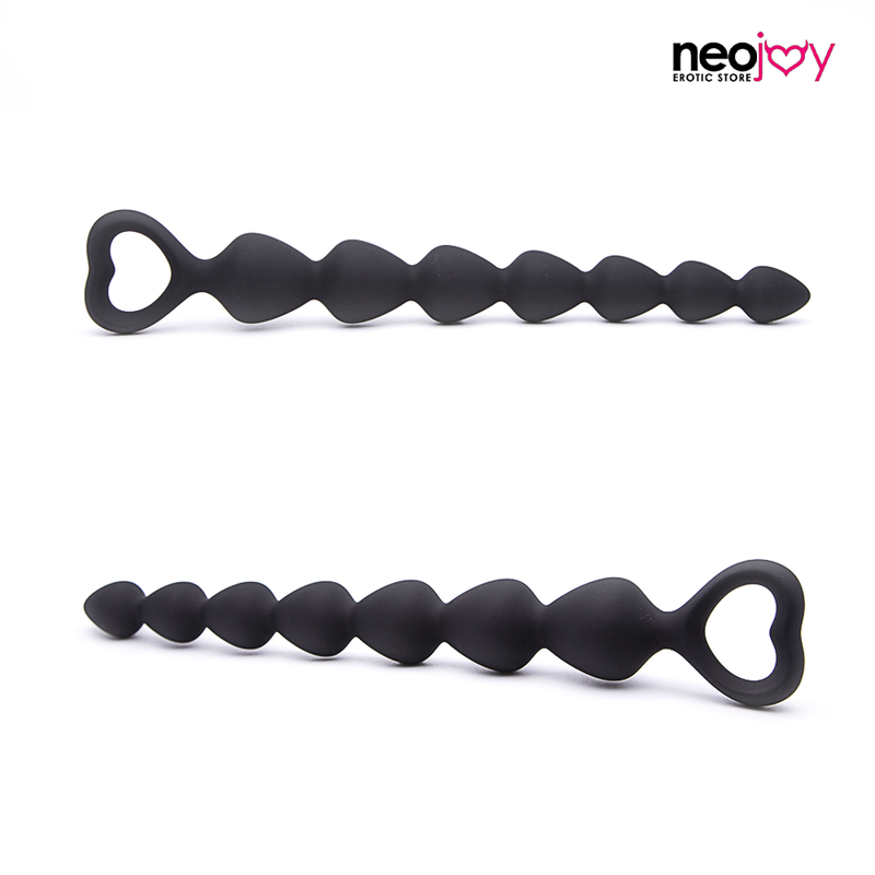Neojoy Silikon Analkugeln Large-26.5cm-Schwarz video