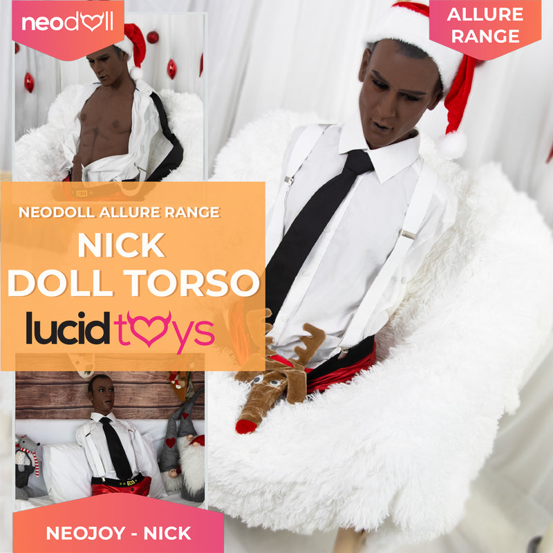 Neodoll Allure - Nick Männlicher Sex Puppentorso - Schwarz - 17cm Dildo video