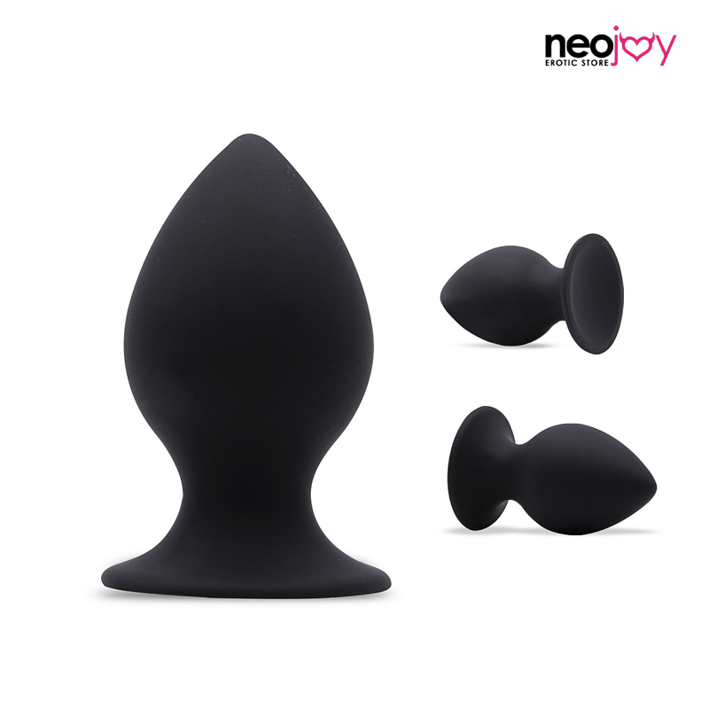 Neojoy - Glatter Analplug (Schwarz) video