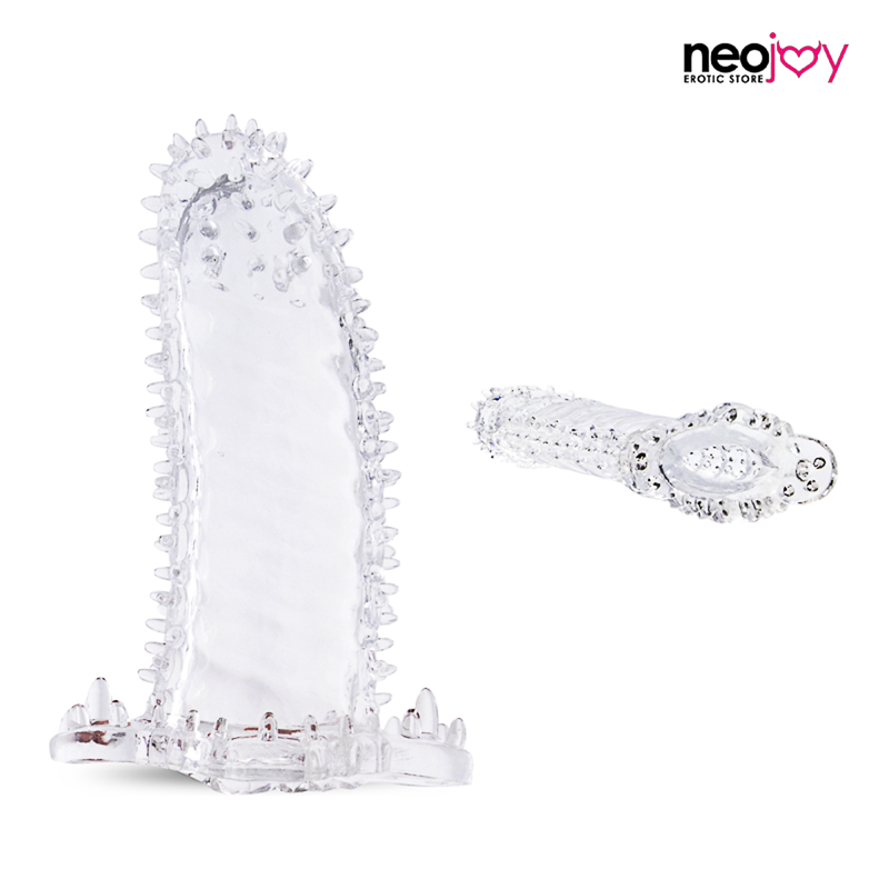 Neojoy Tickle Sleeve Stimulator Cock Enhancer mit Kitzler der Kitzler - Ausdauer, die Paar-Sex-Spielzeug verbessert video