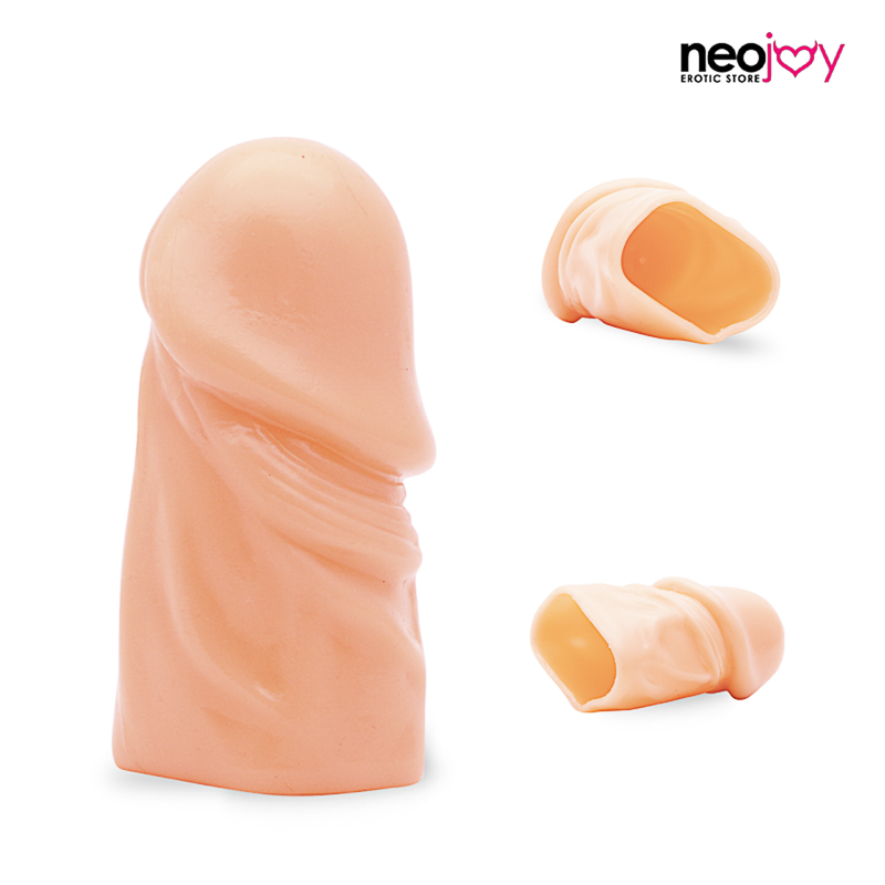 Neojoy Dong Sleeve - Realistischer Penis-Extender - Hautartiger Penisverstärker - Ausdauer, die Sex-Spielzeug verbessert video