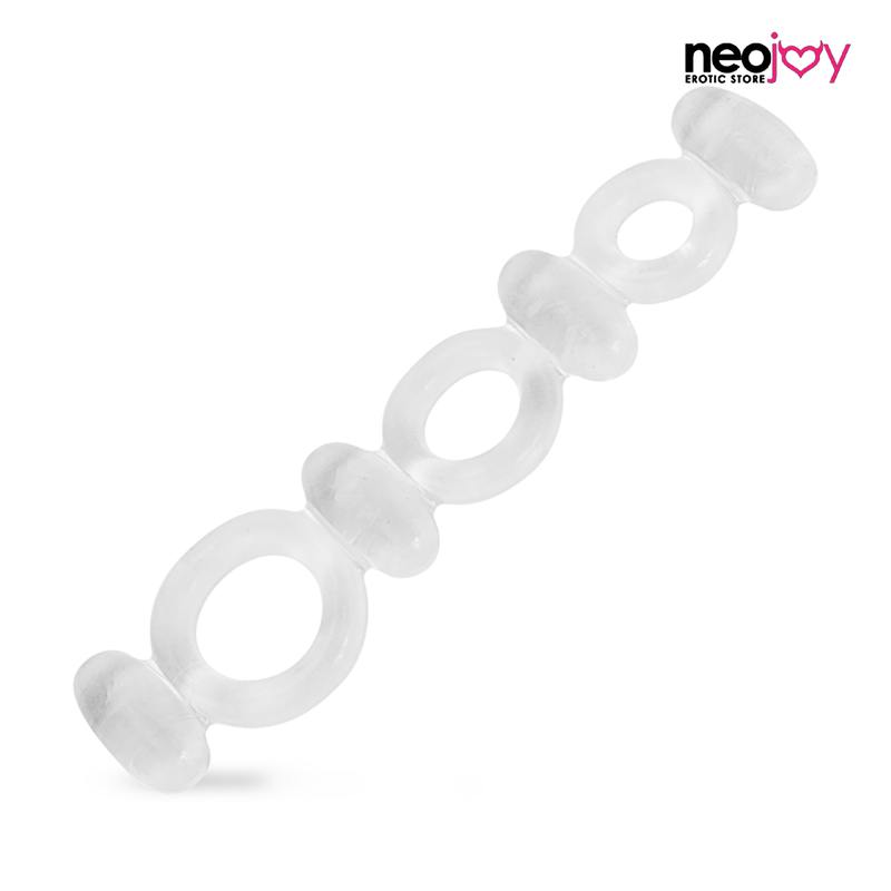 Neojoy Jelly Butterfly einstellbar Triple Penis Ring Sexspielzeug zum Männer video