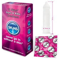 Skins Kondome Dots & Ribs 12er-Pack International 1 video