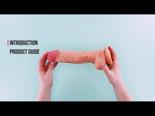 Neojoy Colossal Dildo TPE mit Saugnapf - Fleisch 10 Zoll - 25cm