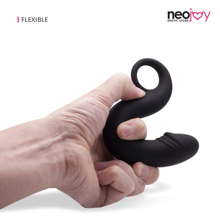Neojoy Curvy Anal Dildo - Silikon Penis für Prostata und G-Punkt Massage - Eichelspitze und realistische Größe - Weicher Unisex Masturbator - Sexspielzeug für Erwachsene - lucidtoys.de