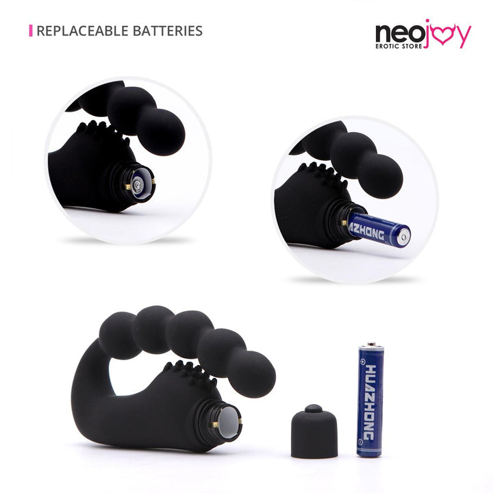 Neojoy Perlen Prostata Massager - Butt Plug Anal Perlen - Silikon Anal Sex Spielzeug für P-Punkt-Stimulation - Spritzwassergeschützter Vibrator Prober - Sexspielzeug für Erwaachsene - lucidtoys.de