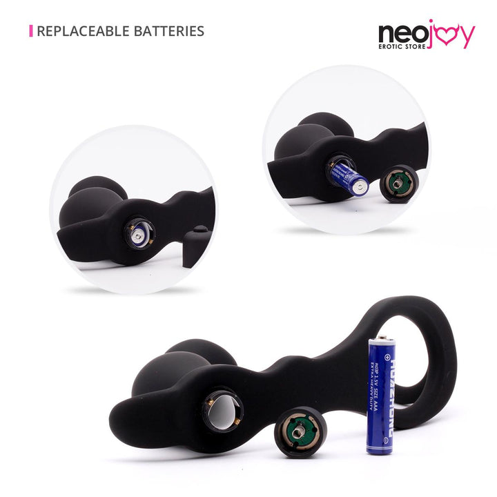 Neojoy Prostata-Massagegerät mit Penisring - Vibrierender Butt Plug Anal Prober - Penis und Penis-Silikonring - Spielzeug zur Luststeigerug für Paare - Sexspielzeug für Erwachsene - lucidtoys.de