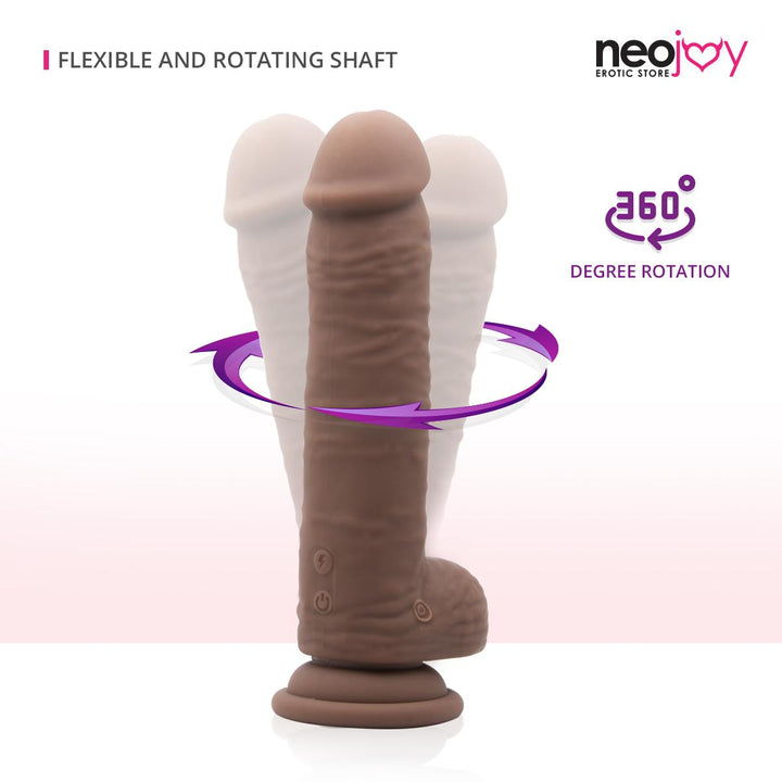 Neojoy - Mr. Vibes Haut hnliche Dong (Braun) - lucidtoys.de Dildos