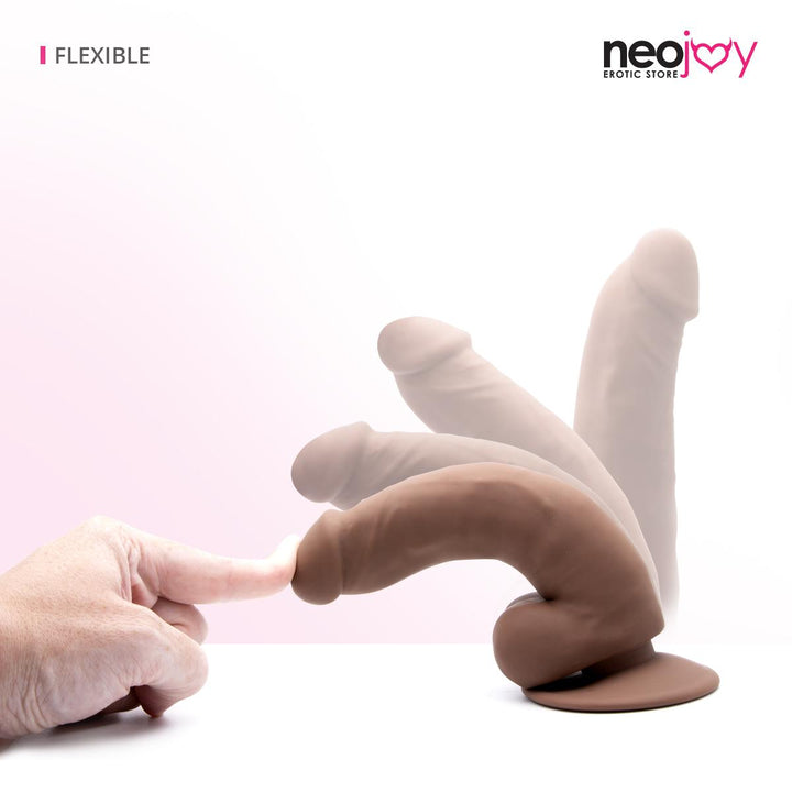 Neojoy - Real-Feel Silikon Dong (Braun) - lucidtoys.de Dildos