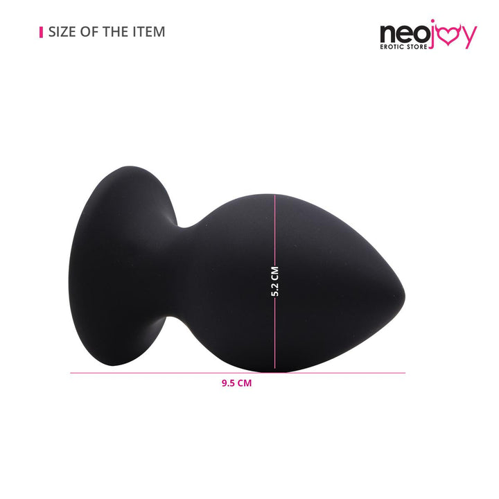 Neojoy - Glatter Analplug (Schwarz) - lucidtoys.de Butt Plugs