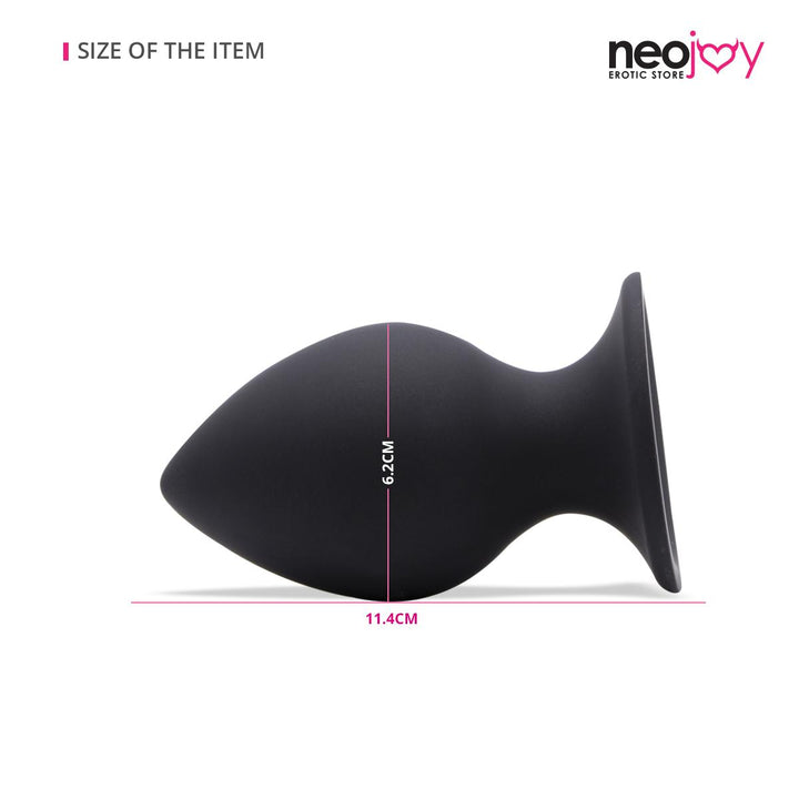 Neojoy - Big Boy Silikon Plug (Schwarz) - lucidtoys.de Butt Plugs