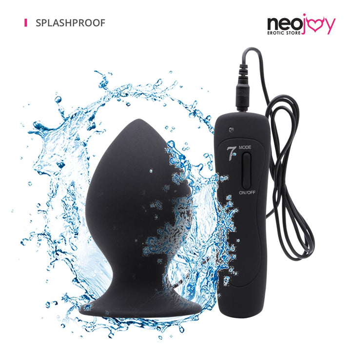 Neojoy - Big Boy Vibrierender Analplug (Schwarz) - lucidtoys.de Butt Plugs