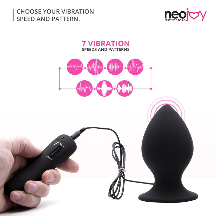 Neojoy - Big Boy Vibrierender Analplug (Schwarz) - lucidtoys.de Butt Plugs