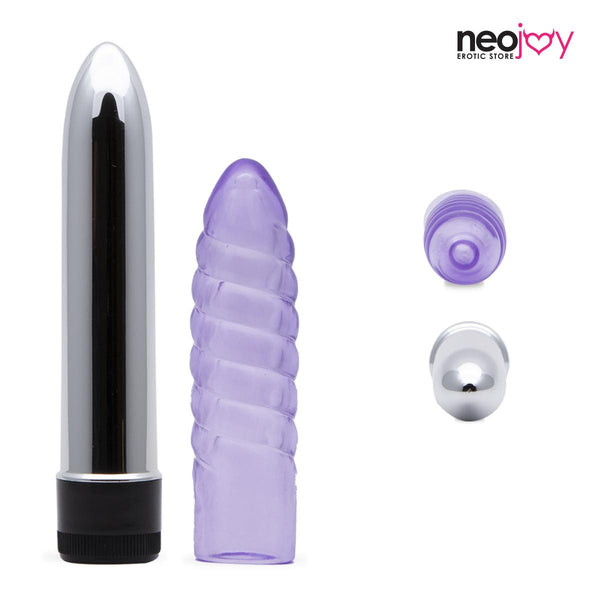 Neojoy Sleeved Bullet Vibe - Smooth Bullet Vibrator mit Gelee Hülle - Multi-Vibrations Klitoris und Vaginal Vibrator - Sexspielzeug für Frauen