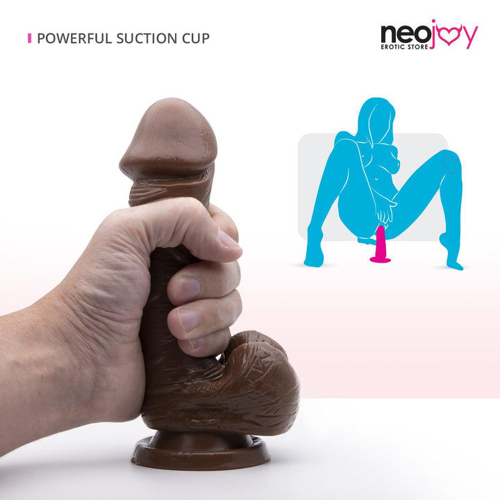 Neojoy - 7,4 "Dicker Penis (Braun) - lucidtoys.de Dildos