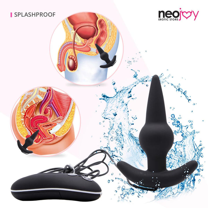 Neojoy - 10 Vibes Butt Plug (Schwarz) - lucidtoys.de Anal Vibratoren