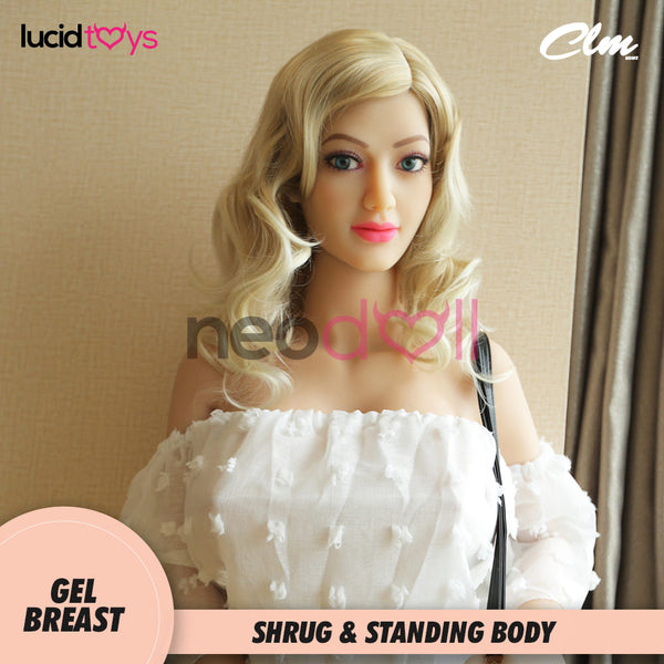 Climax Doll - Aspen - Realistische Sexpuppe - Gel Brust - Fetter Körper - 160cm - Weiß
