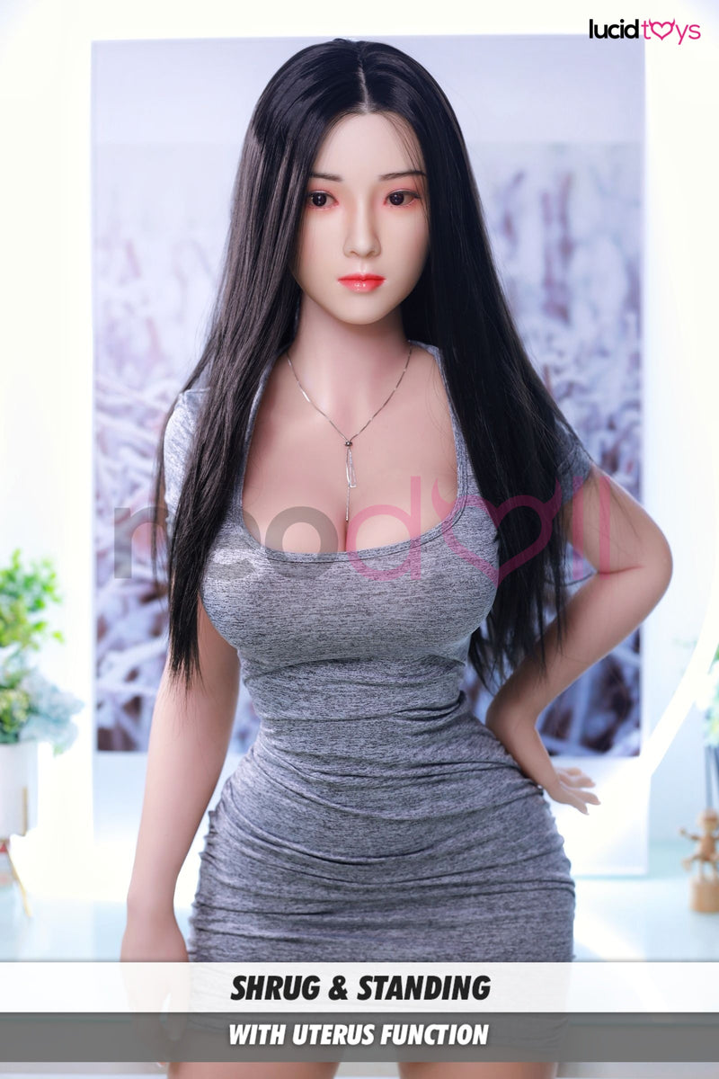 Neodoll Sugar Babe - Laura - Silikon TPE Hybrid Sexpuppe - Uterus - Implantiertes Haar - 161cm - Silikonfarbe video