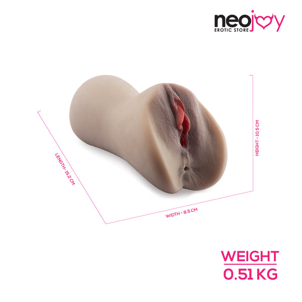 Neojoy - Zwei Löcher Pussy Stroker - 15.2cm - C-Braun