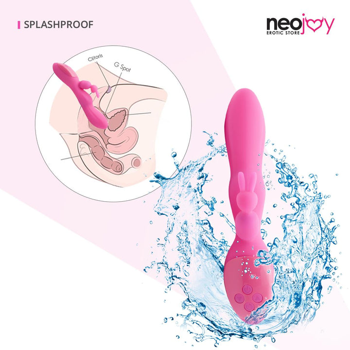 NeoJoy 12 Funktionen Bunny - Pink - lucidtoys.de Rabbit Vibratoren