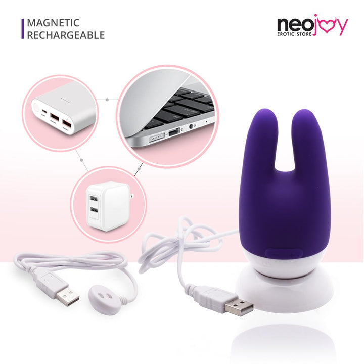 NeoJoy Nip-Clit Stimulator - Lila | 7 Funktionen Massagegerät Nippel und Klitorisspielzeug für Frauen| Magnetisch Wiederaufladbar | Vibrator | Sexspielzeug - lucidtoys.de Not Classified