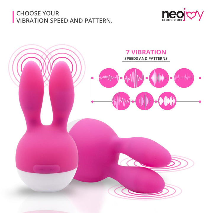 Neojoy Nip-Clit 7 Speed - Pink | 7 Funktionen Vibrator Massagegerät | Magnetisch Wiederaufladbar | Nippel und Klitorisspielzeug für Frauen | Sexspielzeug - lucidtoys.de Not Classified