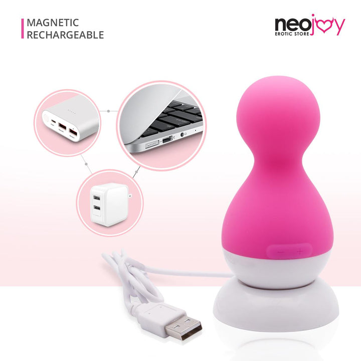 NeoJoy 7 Funktionen Brust-Klitoris-Stimulator- Rosa | Magnetisch Wiederaufladbar | Silikon Massagegerät | Vibrator | Dildo | Sexspielzeug - lucidtoys.de Not Classified