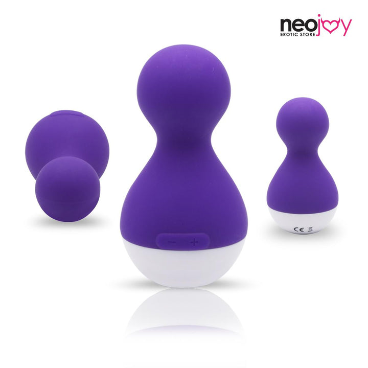 NeoJoy 7 Funktionen Brust-Klitoris-Stimulator- Lila | Magnetisch Wiederaufladbar | Silikon Massagegerät | Vibrator | Dildo |  Sexspielzeug